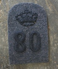 WW1 Riproduzione Fregio 80° Reggimento Fanteria Divisione Roma Regio Esercito 