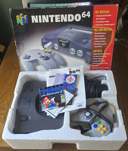 Nintendo n64 console - 64, boxata