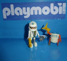 playmobil vintage space astronauta con robot anno 1981 serie 3591 (raro)
