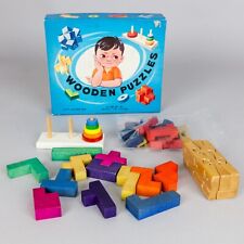 Wooden puzzles Art. n. WB194 - gioco rompicapo toy legno - vintage