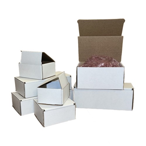 100 8x4x2 bianco cartone carta - 100,