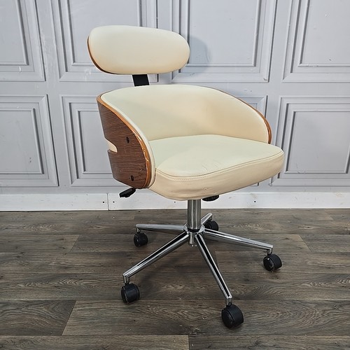Sedia ufficio retrò legno