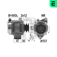 Generatore alternatore ERA Lima 209474A per TOYOTA LAND CRUISER 80 HZJ76 HZJ78