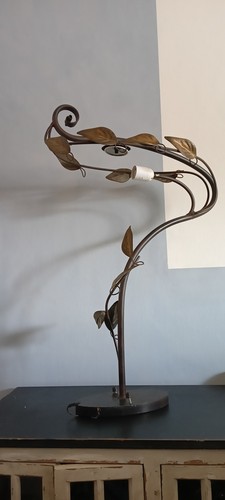Lampada ferro battuto con - battuto,
