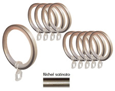 10 Anelli in Nichel satinato