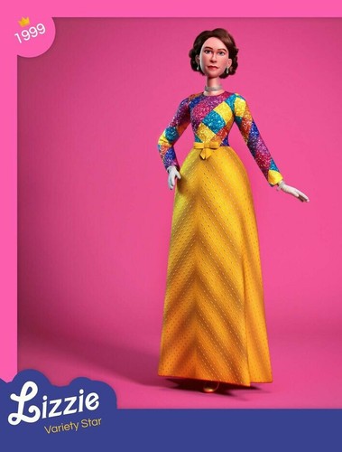 Bambola regina elisabetta a - regina,