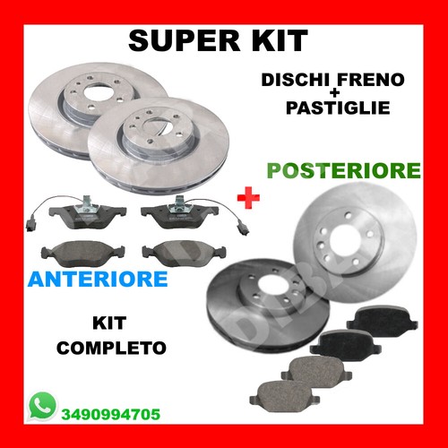 Super kit dischi pastiglie - kit, dischi+pastiglie
