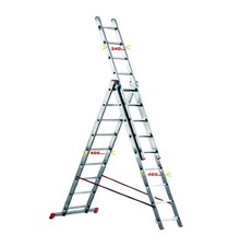 Scala TRASFORMABILE a sfilo alluminio MARCHETTI 3 elementi 7+7+7 piolo 28 mm