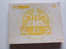 YAMAHA XJ 650 4K0 1980 manuale officina INGLESE originale workshop manual