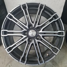 1 cerchio lega nero opaco bordo diamantato r18 5x114.3 ls004389