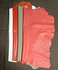 4 PELLI  DI VITELLINO COLORE VARI HOBBY CALZATURA PELLETTERIA LARP GRV FAI DA TE