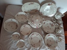 PREZIOSO VINTAGE SERVIZIO TAVOLA PIATTI KRAUTHEM & AIDELBERG BAVARIA  PEZZI 49