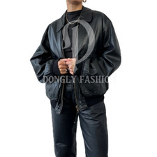 Bomber donna oversize in pelle