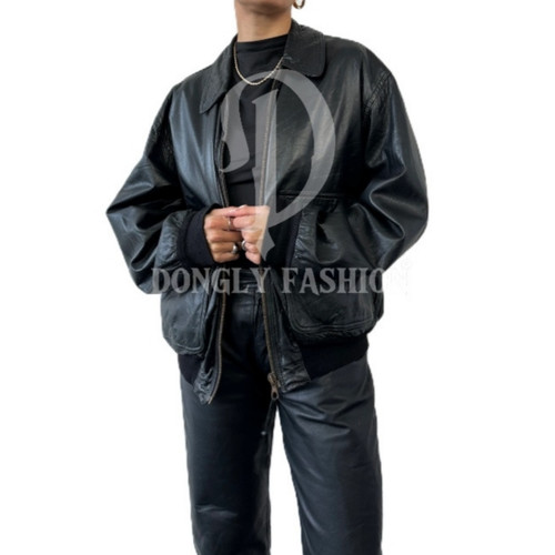 Bomber donna oversize pelle - bomber,