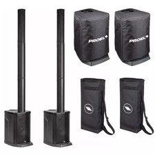 PROEL SESSION 1 (Coppia) SISTEMA AUDIO A COLONNA AMPLIFICATO BLUETOOTH + COVER