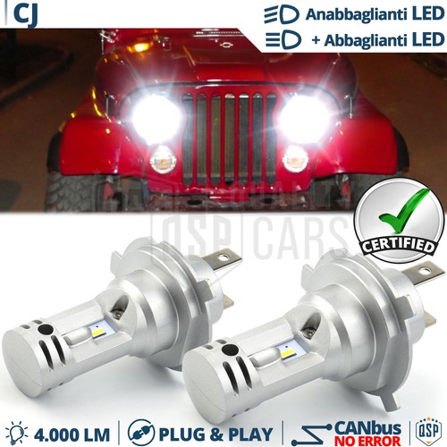 Lampade led per - h4, jeep