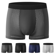 Boxer uomo tinta - unita, mesh