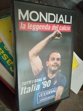 VHS videocassetta tutti i goal Italia 90 MONDIALI leggenda del calcio VIDEO RAI