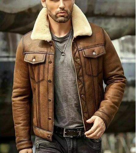 Giacca uomo aviatore marrone