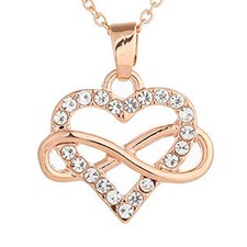 Collier Coeur Infini Cristal