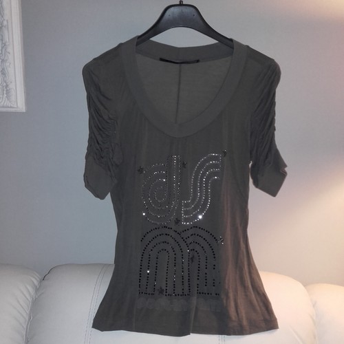 Maglia beige tortora pailettes - maglia,