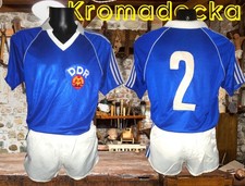 Maglia+pantaloncino Germania Est Adidas 1984 nr. 2 rare vintage shirt/short DDR