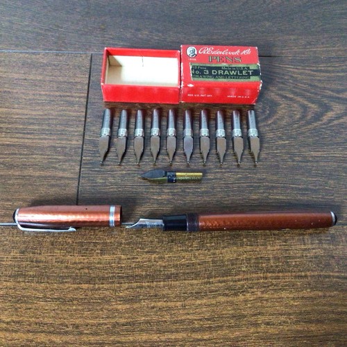 Penna stilografica bronzo