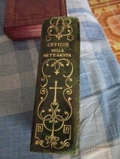 Antico Libro Ufficio Della Settimana Santa Di Monsignor Martini Anno 1843