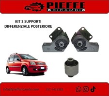 Kit 3 supporti differenziale posteriore FIAT PANDA 169 1.2 4X4 / 1.3 MJT 4X4
