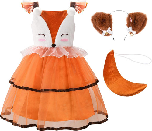Costume volpe bambina 12 - bambina, 3-12