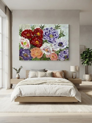Quadro moderno dipinto mano - moderno,