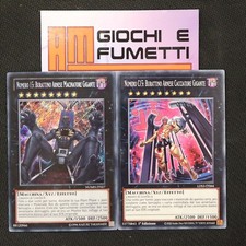 NUMERO 15 e C15 BURATTINO ARNESE MACINATORE italiano YUGIOH rara MISTE yu-gi-oh!