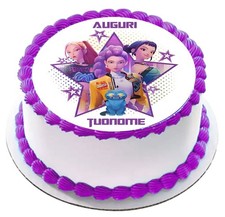 Cialda Demon Hunter K-POP KPOP con NOME Decorazione Torta Ostia Zucchero