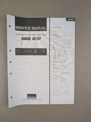 Sansui 217 amplificatore - sansui, au-217