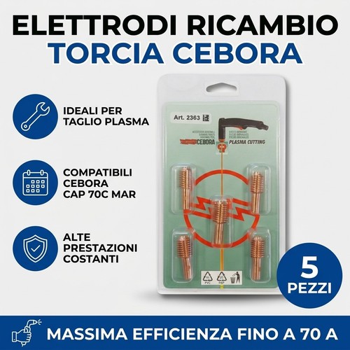 Elettrodi torcia cebora cap - elettrodi,