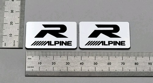 Alpine car audio speaker badge - alpine,
