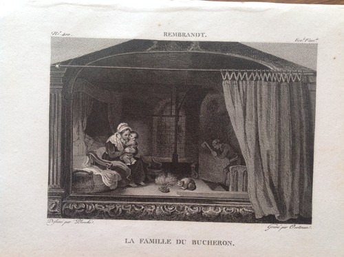 Famiglia bucheron incisione - famiglia,