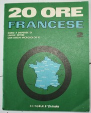 20 ORE corso di FRANCESE - dispensa n. 2 con disco - ed. ZANASI anni 70