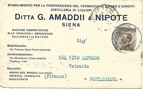 1925 siena cartolina - 1925,