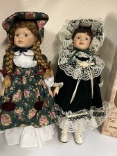 S-10  2  Bambole  Di Porcellana  Vintage Anni 70