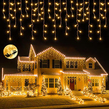 Luci Natale Esterno Cascata