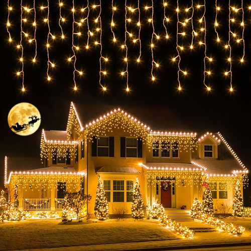 Luci natale esterno cascata - esterno,
