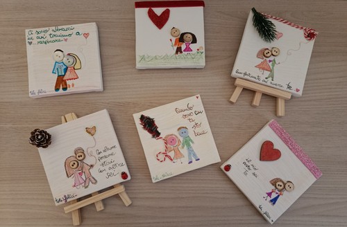 Quadretti con cavalletto - , in