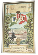 Cartolina 1924 Carabinieri