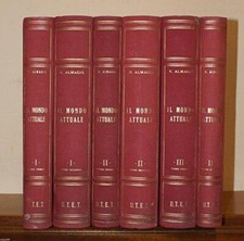 Almagià - IL mondo attuale - 6 volumi - Prima ed. 1953 Utet