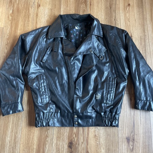 Giacca moto vintage - giacca, nera