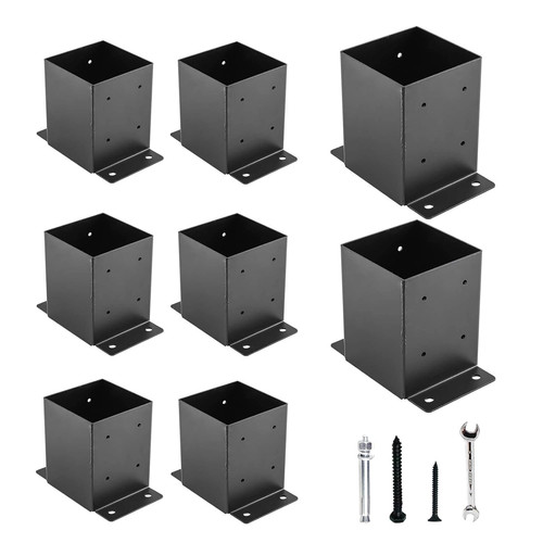 Staffe base palo 4x4 - base,
