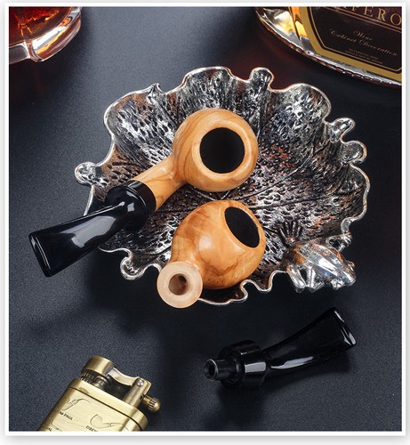 Wooden pipe olive wood - wooden,
