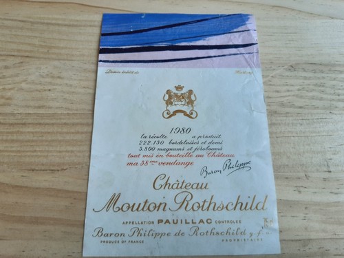 étiquette vin chateau - , mouton