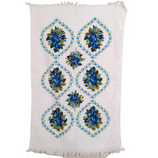 Asciugamano vintage rose blu
